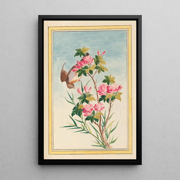 Chinese Plants Painting Pl043 - Pierre Joseph Buchoz — framed artwork on a wall