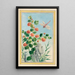 Plants of China Pl073 - Pierre Joseph Buchoz — framed artwork on a wall