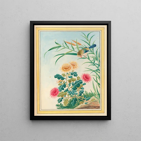 Plants of China Pl.075 - Pierre Joseph Buchoz — framed artwork on a wall