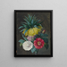 Four Peonies and an Imperial Crown - Pierre-Joseph Redouté — framed artwork on a wall