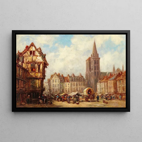 Anvers Painting - Pierre Le Boeuff — framed artwork on a wall