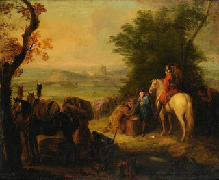 Repos des troupes lors d'un siège militaire - Pierre Lenfant — artwork view