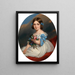 Portrait of Marie Barthélemy 1838 1858 - Pierre Louis Alexandre Abel Terral — framed artwork on a wall