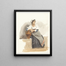 Study of a Young Italian Girl - Pierre Louis Dubourcq — framed artwork on a wall