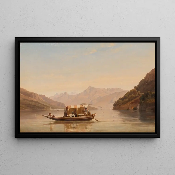 Lake Como - Pierre Louis Dubourcq — framed artwork on a wall