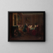 Players in a Salon - Pierre Louis Dumesnil the Younger — framed artwork on a wall