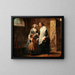 L'abbé de catechism receiving a child brought by his sister - Pierre Louis Dumesnil the Younger — framed artwork on a wall