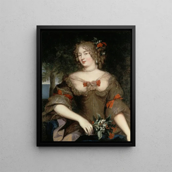 Françoise-Marguerite de Sévigné, Countess of Grignan 1648-1705 - Pierre Mignard — framed artwork on a wall