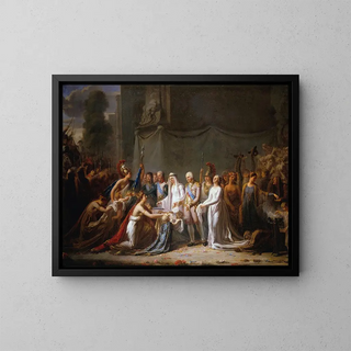 Allegory of Louis XVIII's entry into Paris on May 3, 1814 - Pierre Nicolas Legrand — framed artwork on a wall