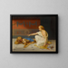 An Afternoon Amusement - Pierre Olivier Joseph Coomans — framed artwork on a wall