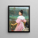 A walk along the riverbank - Pierre Outin — framed artwork on a wall