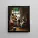 The Flirt - Pierre Outin — framed artwork on a wall