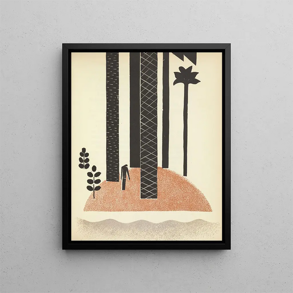 Well Well - Pierre Pinsard — framed artwork on a wall