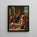 Jesus expelling the merchants from the Temple - Pierre Poisson III — framed artwork on a wall