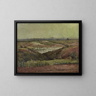 Environs de Colombel, Tarn, La Vallée - Pierre Prins — framed artwork on a wall