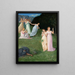 La Mort et les Jeunes Filles - Pierre Puvis de Chavannes — framed artwork on a wall