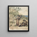 Family of Fishermen - Pierre Puvis de Chavannes — framed artwork on a wall