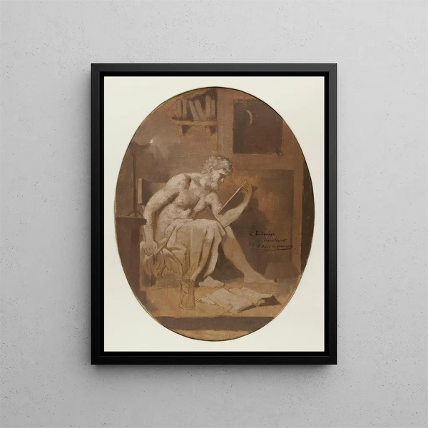 Latvia Painting - Pierre Puvis de Chavannes — framed artwork on a wall