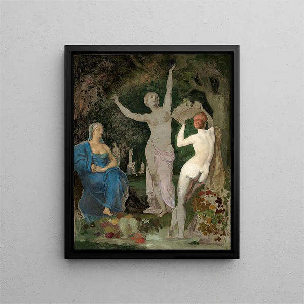 L'Automne - Pierre Puvis de Chavannes — framed artwork on a wall