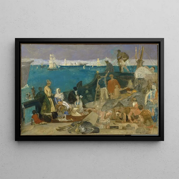 Marseille, Porte de l'Orient - Pierre Puvis de Chavannes — framed artwork on a wall