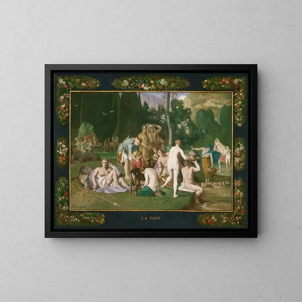 Peace - Pierre Puvis de Chavannes — framed artwork on a wall