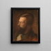 Portrait of a Man - Pierre Puvis de Chavannes — framed artwork on a wall
