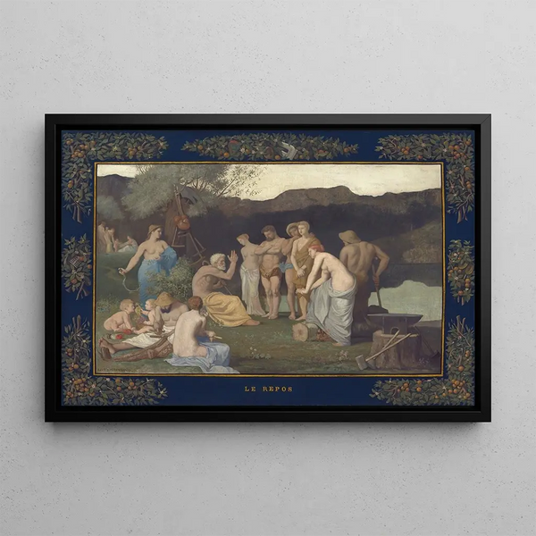 Repos - Pierre Puvis de Chavannes — framed artwork on a wall