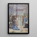 Sainte Geneviève ravitaillant Paris assiégé - Pierre Puvis de Chavannes — framed artwork on a wall