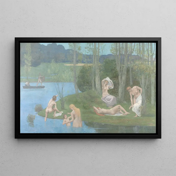 Summer Painting - Pierre Puvis de Chavannes — framed artwork on a wall
