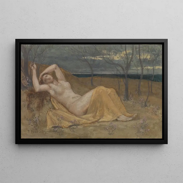 Tamaris - Pierre Puvis de Chavannes — framed artwork on a wall