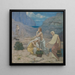 The Song of the Shepherds - Pierre Puvis de Chavannes — framed artwork on a wall