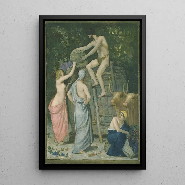 The Press - Pierre Puvis de Chavannes — framed artwork on a wall