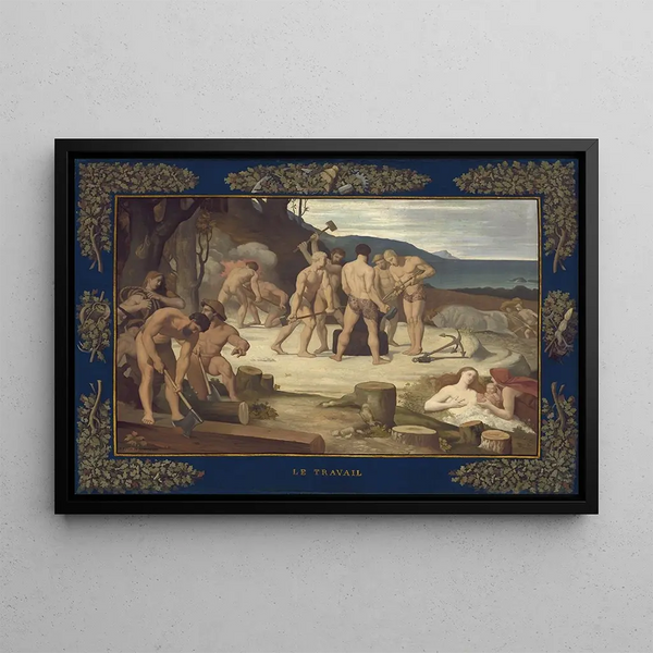 Travail - Pierre Puvis de Chavannes — framed artwork on a wall