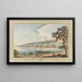 La Ville de Vevey du côté du midi - Pierre Samuel Louis Joyeux — framed artwork on a wall