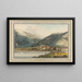 La Ville de Villeneuve dans le Bailliage de Vevey - Pierre Samuel Louis Joyeux — framed artwork on a wall