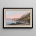 The Château de Chillon from Villeneuve to Vevey - Pierre Samuel Louis Joyeux — framed artwork on a wall