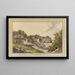 The Mill of Montreux in the Bailliage of Vevey - Pierre Samuel Louis Joyeux — framed artwork on a wall