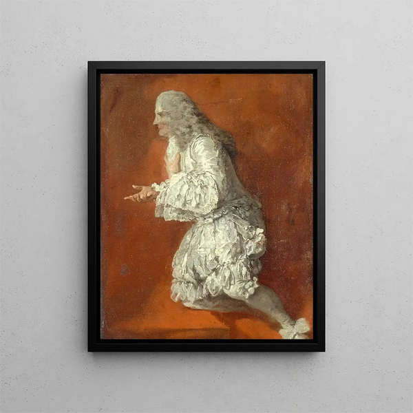 Portrait of Girolamo Vaini, Prince of Cantapulo 1679-1744 - Pierre Subleyras — framed artwork on a wall