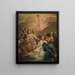 Seven Angels Worshiping the Child Jesus - Pierre Subleyras — framed artwork on a wall