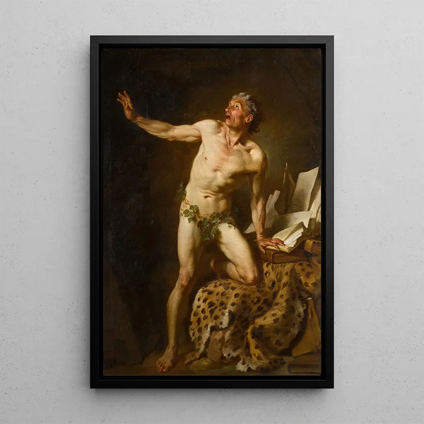 Study for Saint Jerome - Pierre Subleyras — framed artwork on a wall