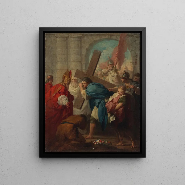 Emperor Heraclius carrying the cross - Pierre Subleyras — framed artwork on a wall