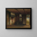 Interior painting of Peter the Great's house in Zaandam - Pierre Tetar van Elven — framed artwork on a wall