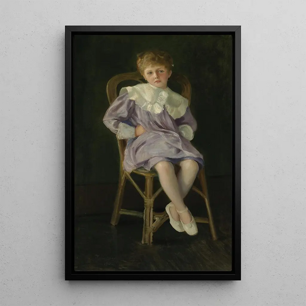 Portrait painting of Anthony Eden, 1st Earl of Avon, 1897-1977, child - Pierre Troubetzkoy — framed artwork on a wall