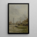 Le bassin de l'Arsenal - Pierre Vauthier — framed artwork on a wall
