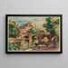 Le Pont-Neuf et la Cité du côté du quai Conti - Pierre de Belay — framed artwork on a wall