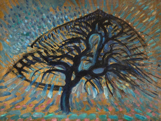 Pointillisme de l'arbre à pommes - Piet Mondrian — artwork view
