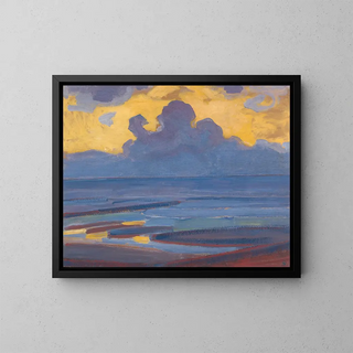 At the seaside - Piet Mondrian — framed artwork on a wall