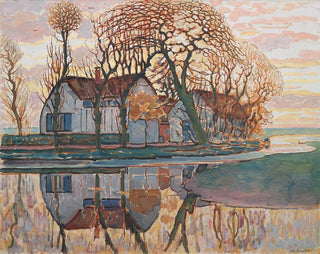 Farm near Duivendrecht - Piet Mondrian — artwork view