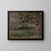 Field with Young Trees in the Foreground - Piet Mondrian — framed artwork on a wall