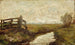 Canal d'irrigation avec porte en bois à gauche - Piet Mondrian — artwork view